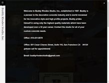 Tablet Screenshot of buddyrhodesstudio.com